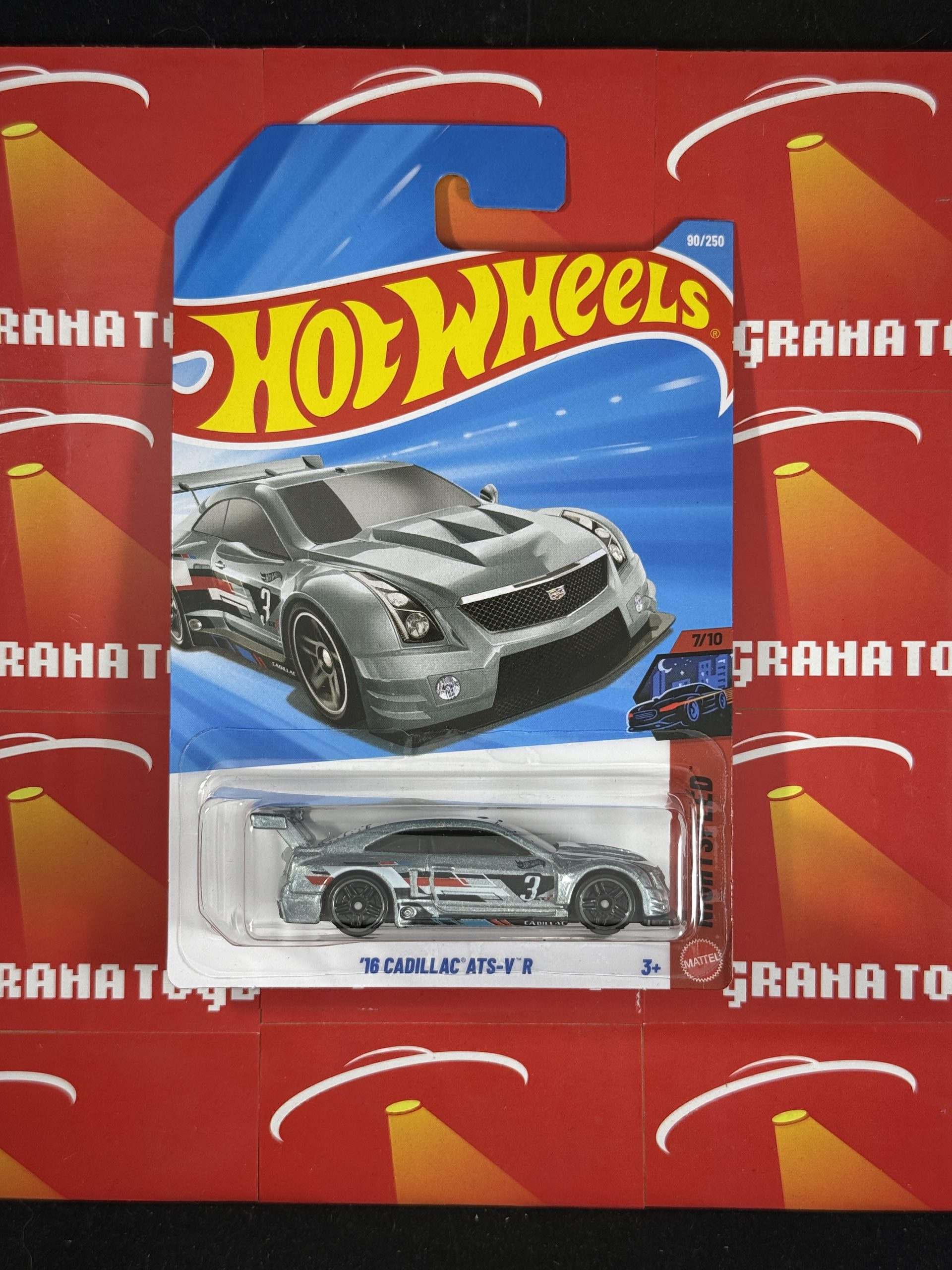 16 Cadillac ATS-V R #90 Silver 7/10 Nightspeed 2026 Hot Wheels Mix