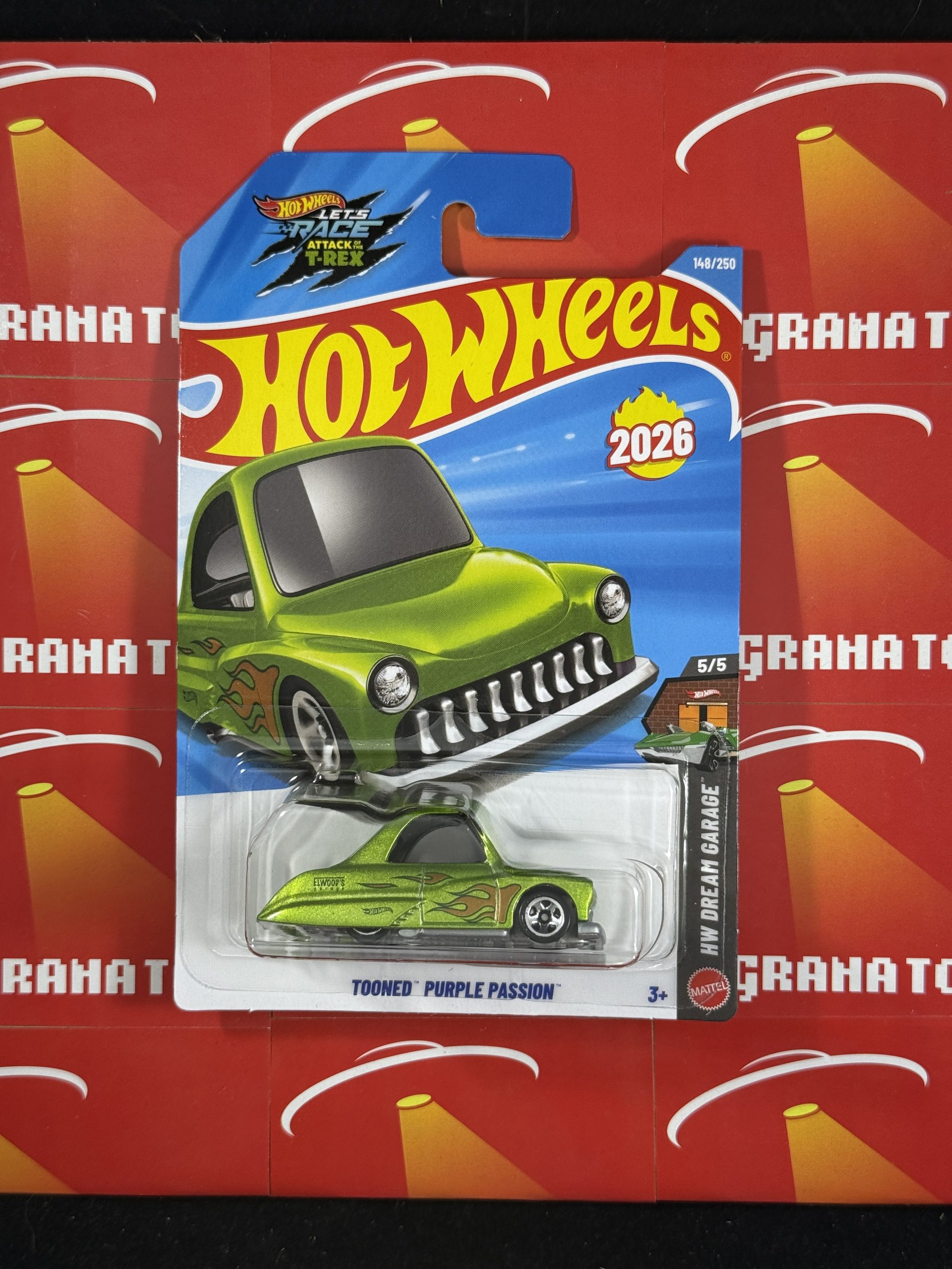 Tooned Purple Passion #148 Green 2026 Hot Wheels Mix N - Grana Toys